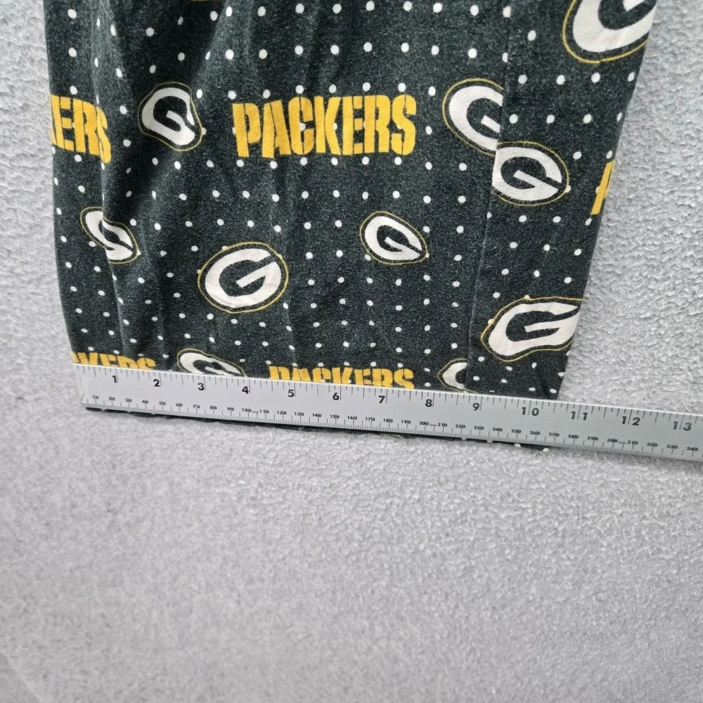 Green Bay Packers Boys Sleepwear 18/20 Green Pajama Pants Logo Graphic Allover